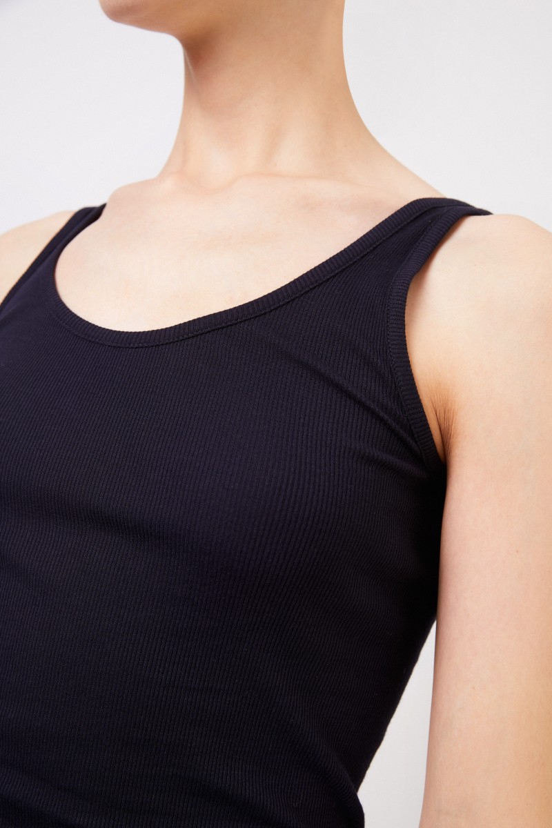 Ripp-Tank-Top Marineblau
