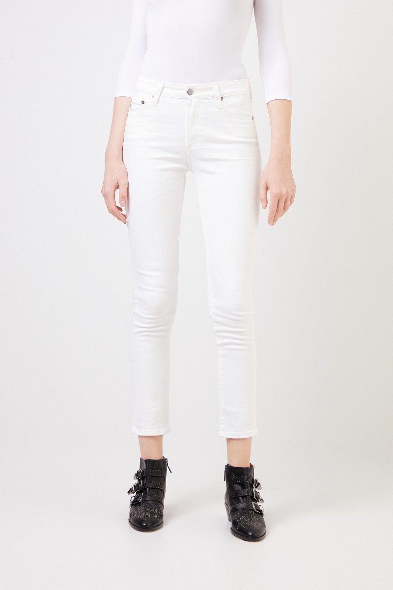 AG Jeans Highrise-Jeans 'The Mari' Weiß