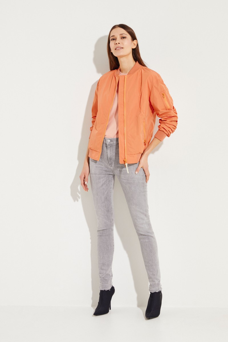 High Rise Skinny-Jeans 'Rocket' Grau