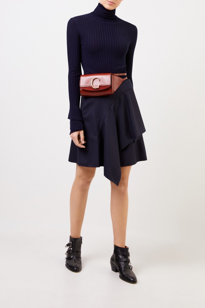 Chloé Gürteltasche 'C' Sepia Brown