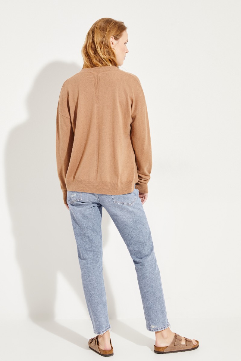Cashmere-Cardigan Caramel
