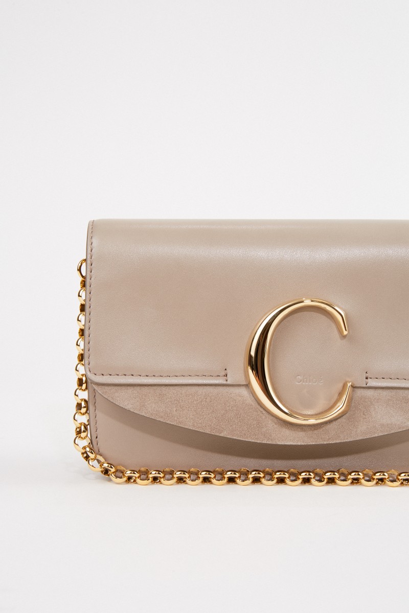 Umhängetasche 'C on chain' Motty Grey