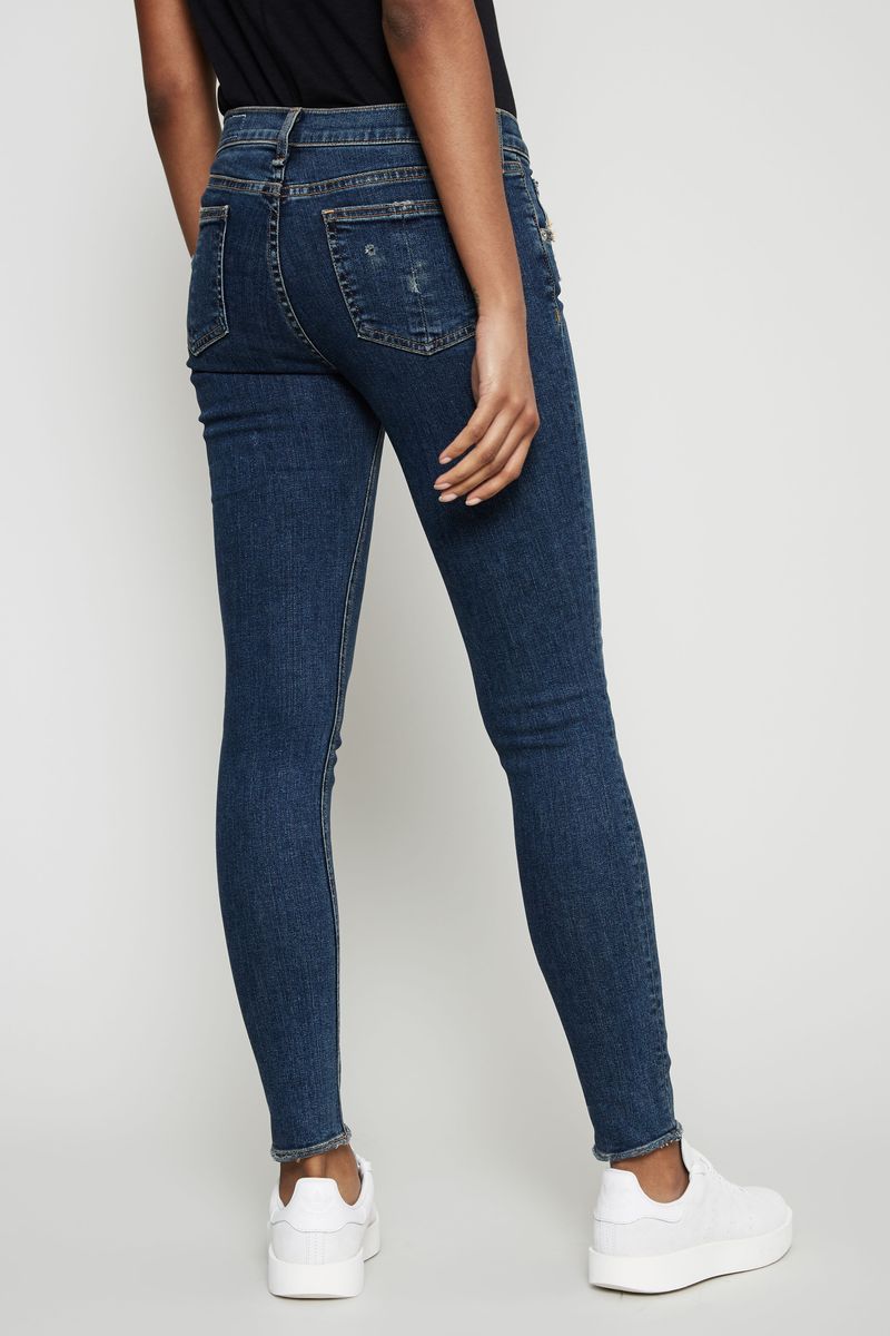 Skinny Jeans 'Shiny' Dunkelblau
