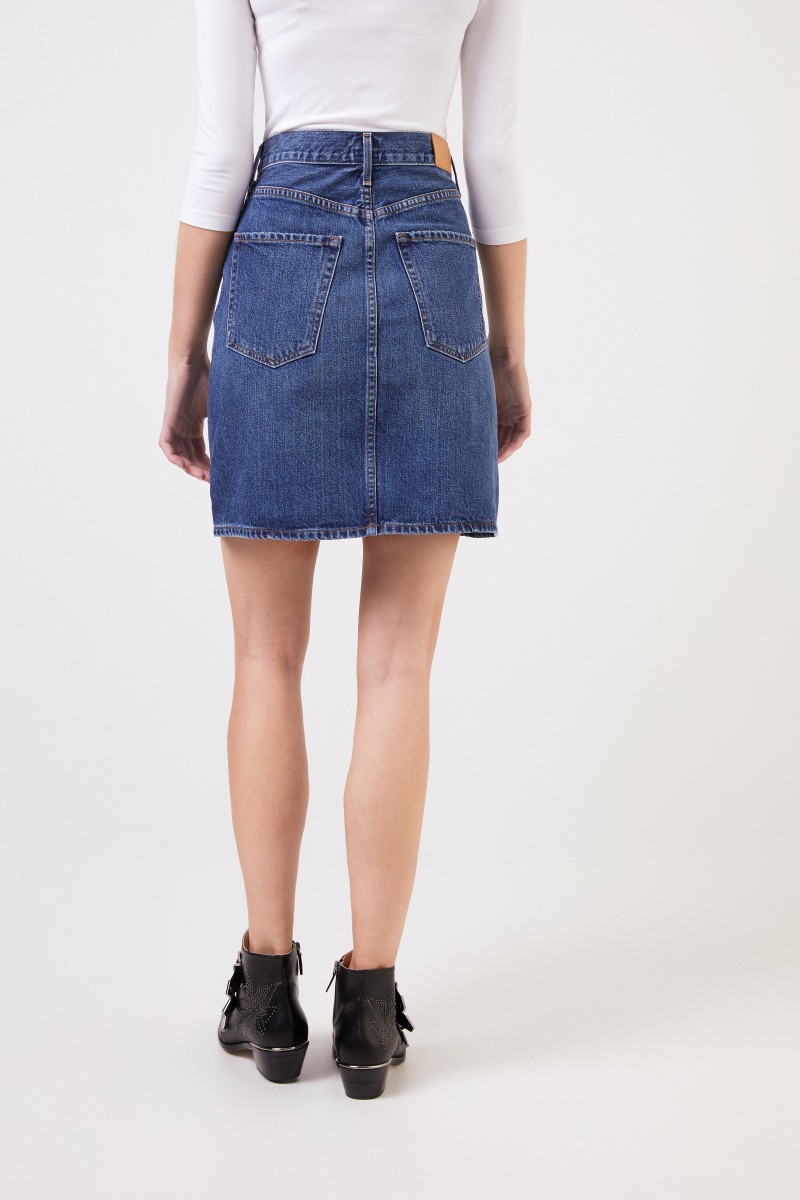 Midi-Jeansrock 'Lorelle Classic' Blau