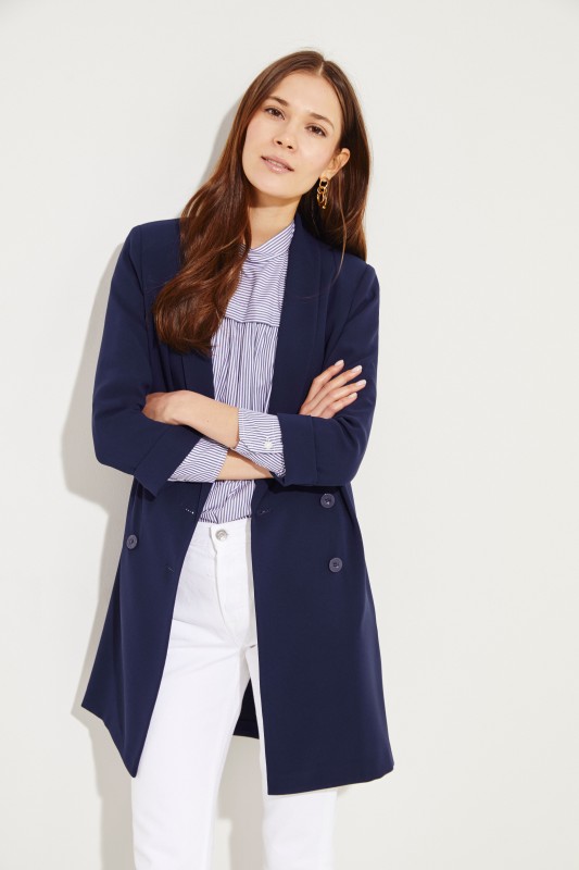 Langer Blazer Blau