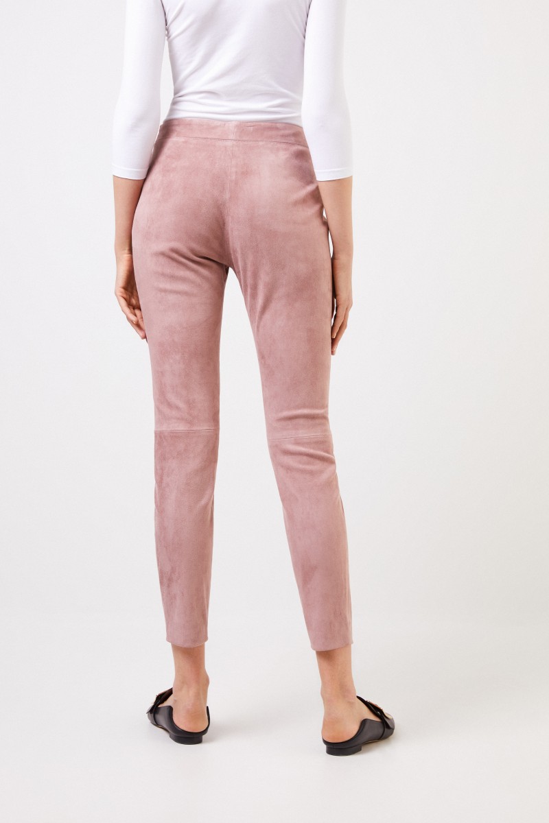 Fabiana Filippi Stretch-Lederhose Rosenholz