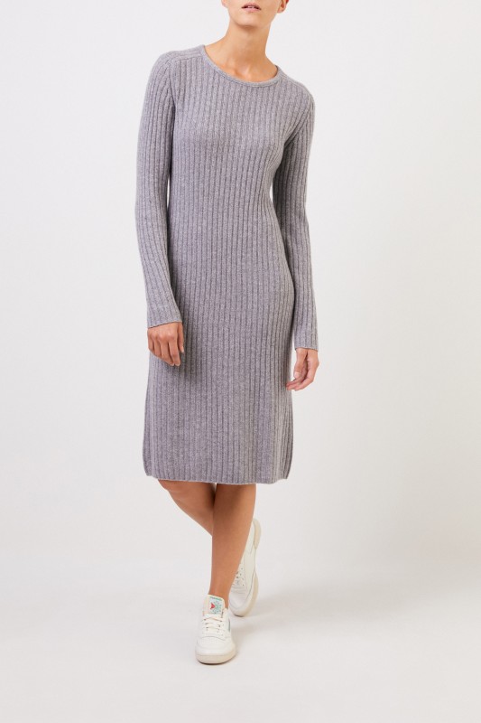 Cashmere-Strickkleid 'Christella' Grau