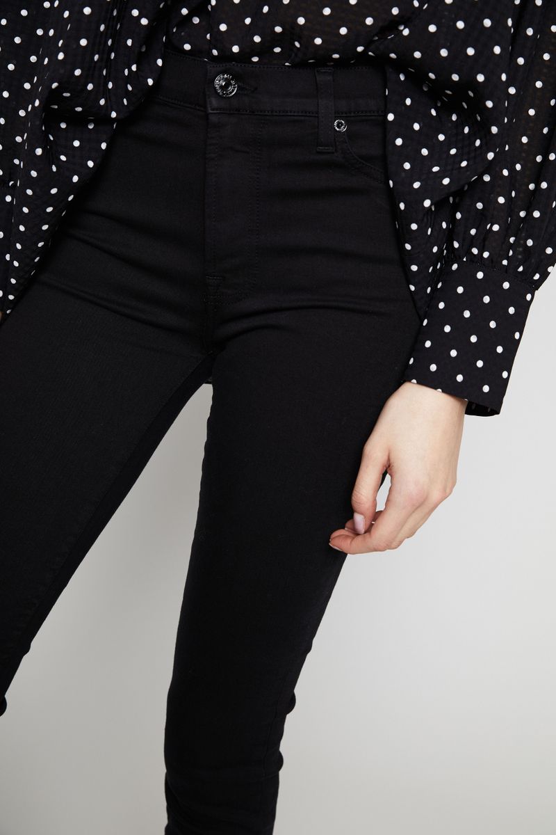 High Waist Jeans Schwarz