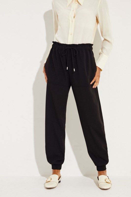 Fließende Hose Schwarz