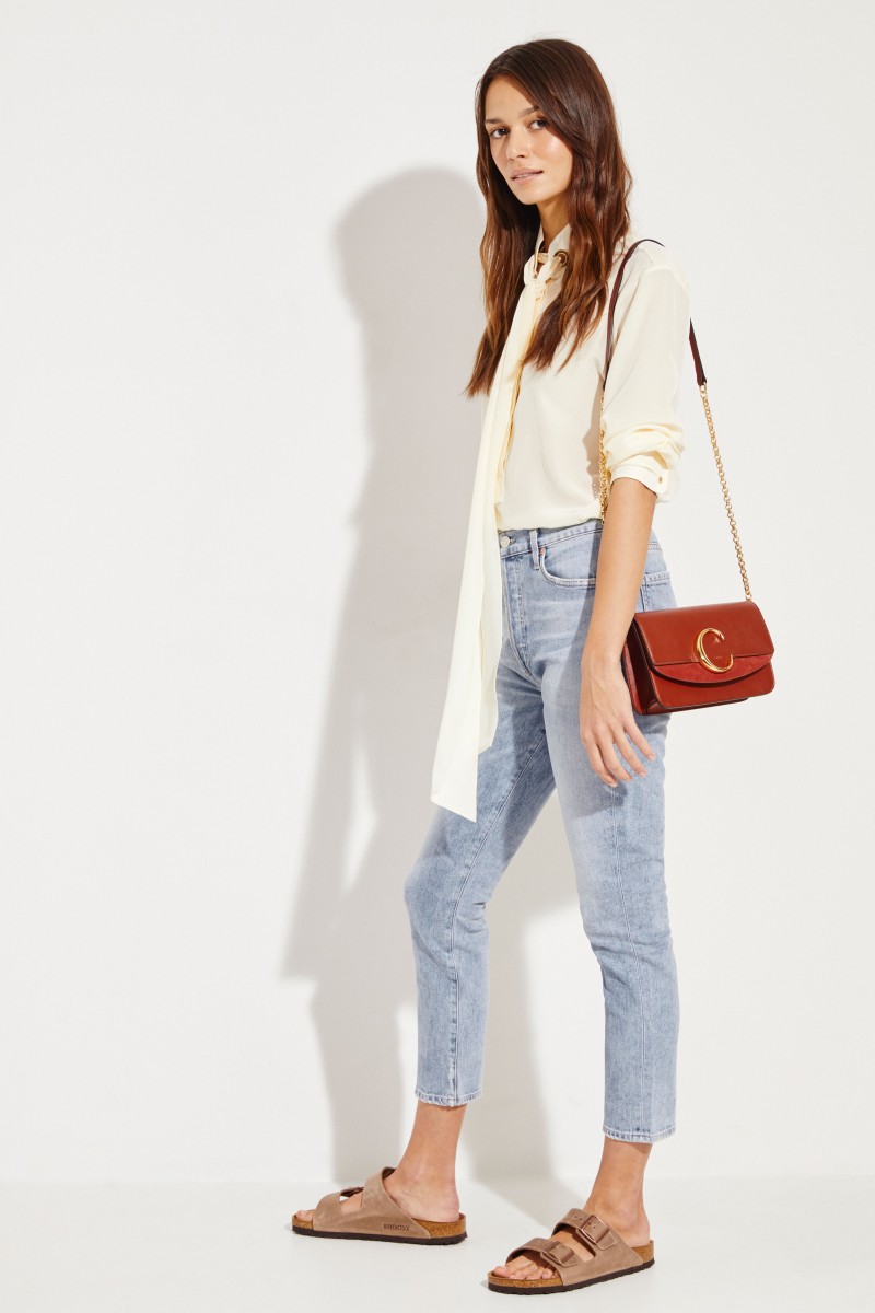 Umhängetasche 'Chloé C Mini' Sepia Brown