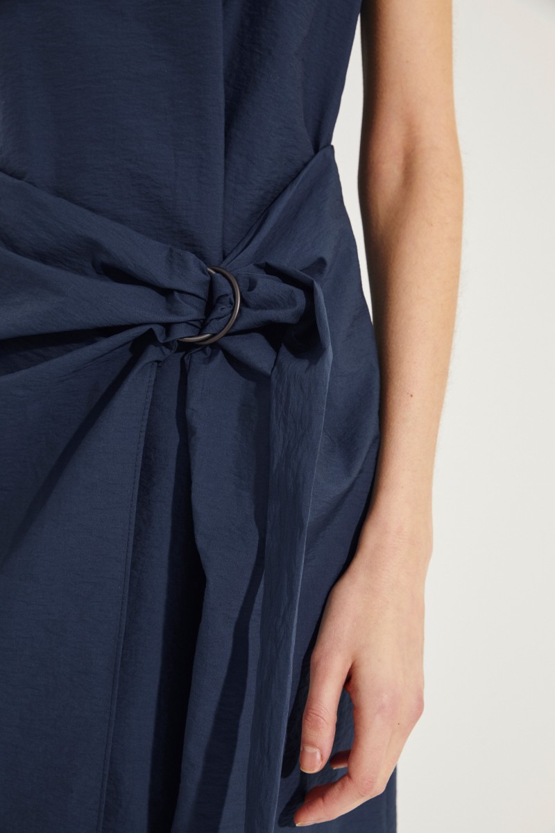 Baumwoll-Wickelkleid Petrol