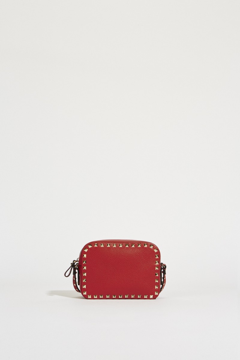Umhängetasche 'Rockstud Camera' Rot