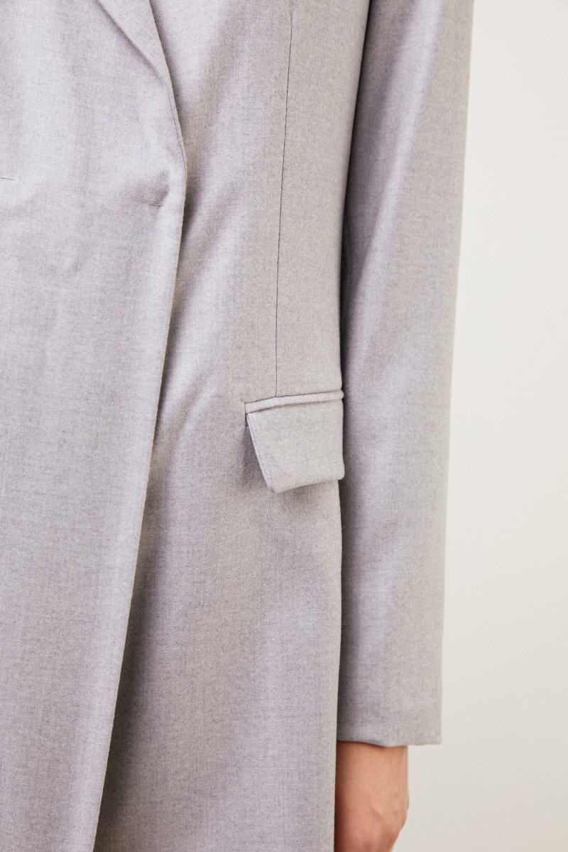 Fabiana Filippi Klassischer Woll-Blazer Grau Melange