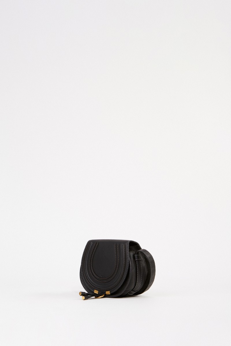 Umhängetasche 'Marcie Saddle Small' Schwarz