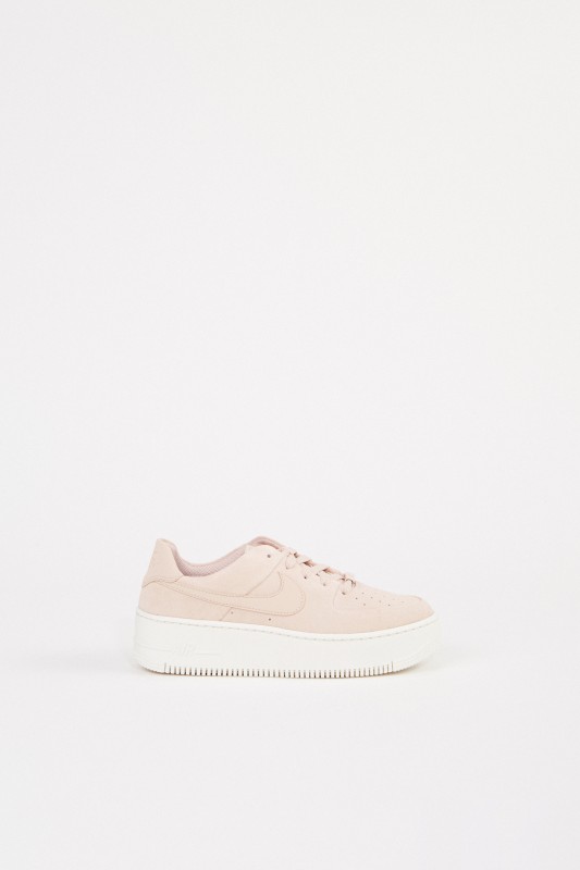 Nike Plateau-Sneaker 'Air Force 1' Beige