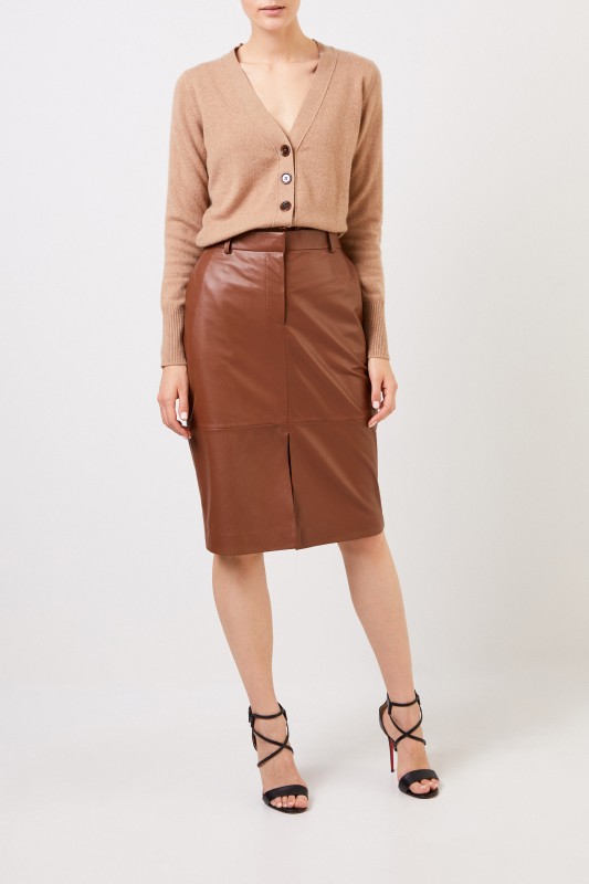 Cashmere Cardigan Camel
