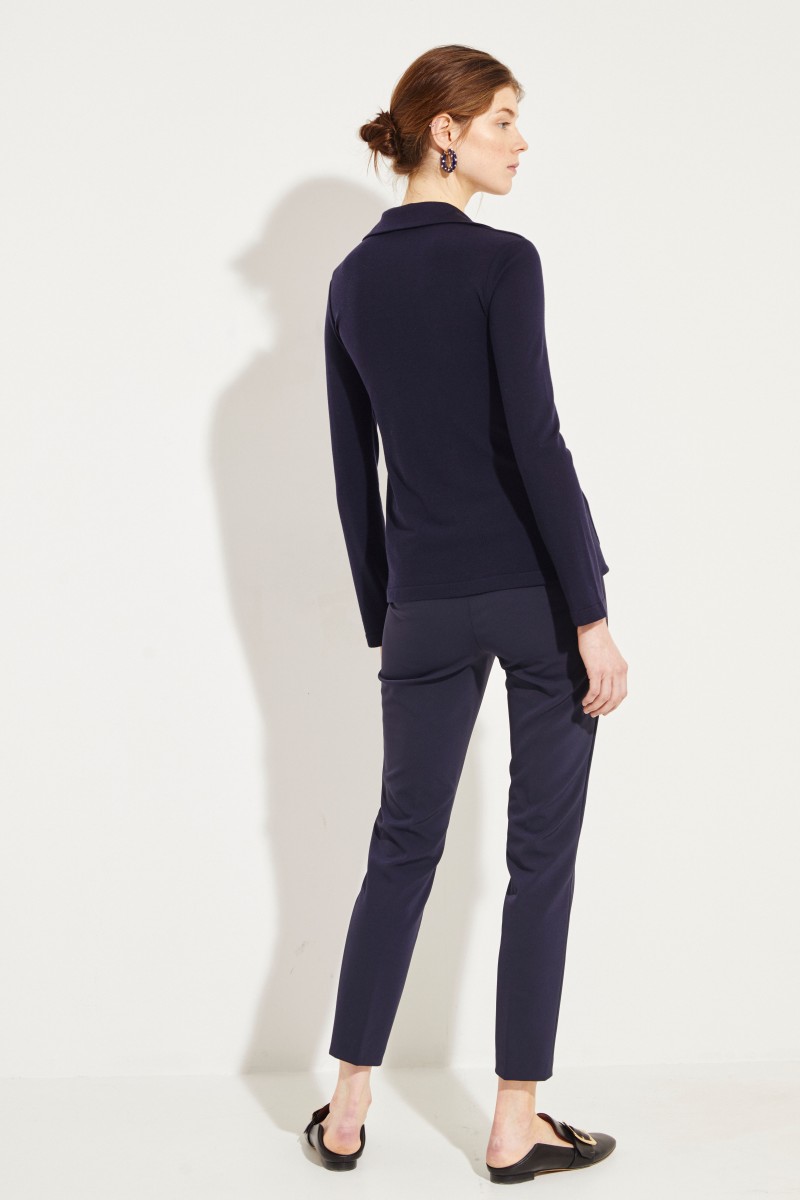 Woll-Blazer Blau