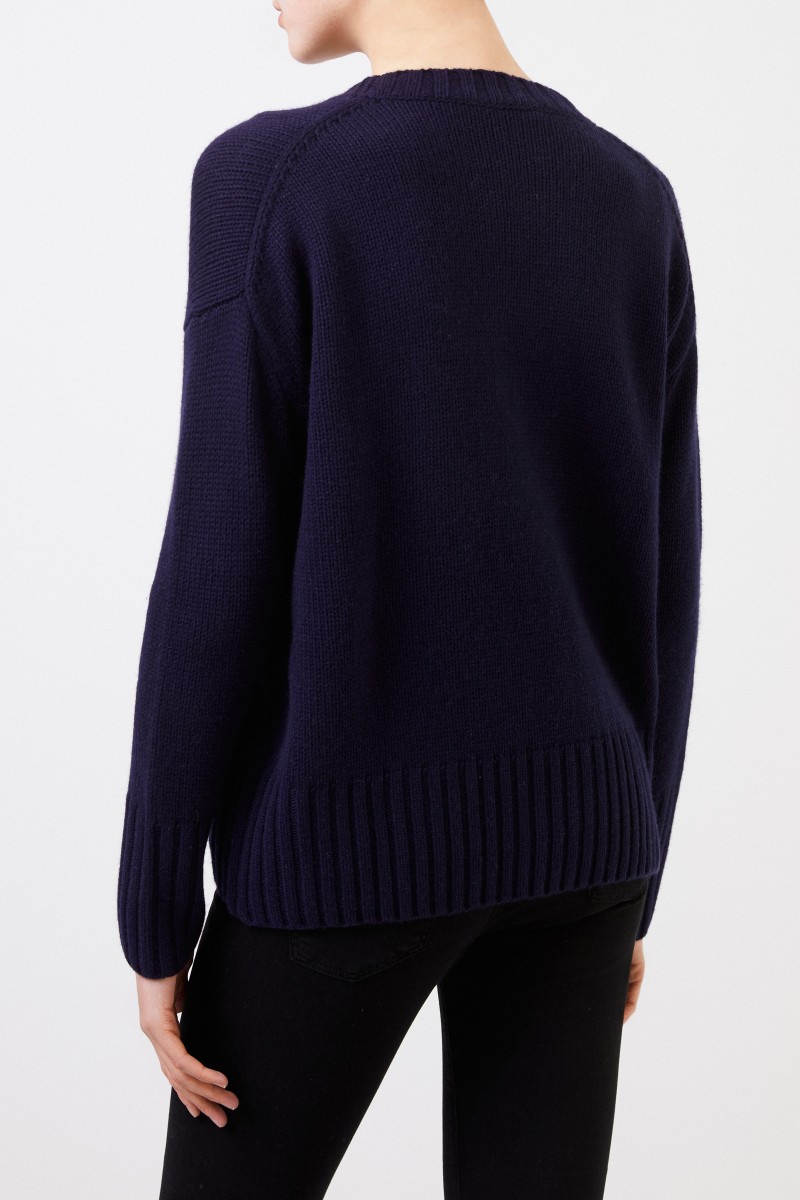 Iris von Arnim Cashmere-Pullover 'Imagine' Marineblau