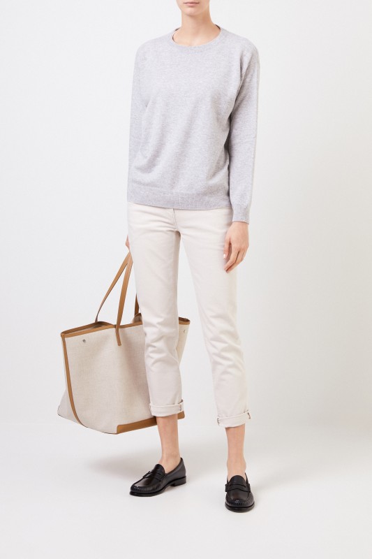 Brunello Cucinelli Klassische Jeans Beige
