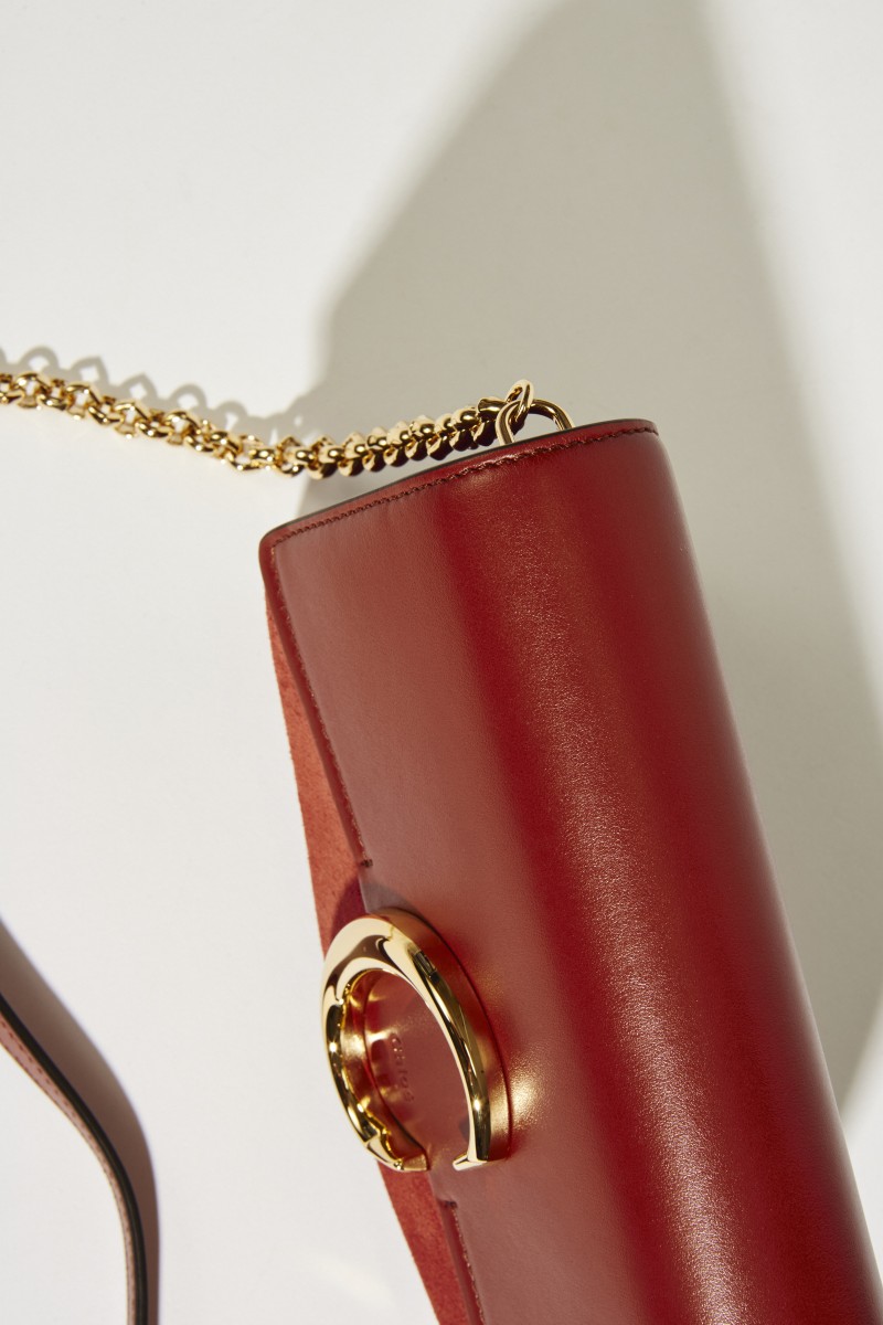 Umhängetasche 'Chloé C Mini' Sepia Brown