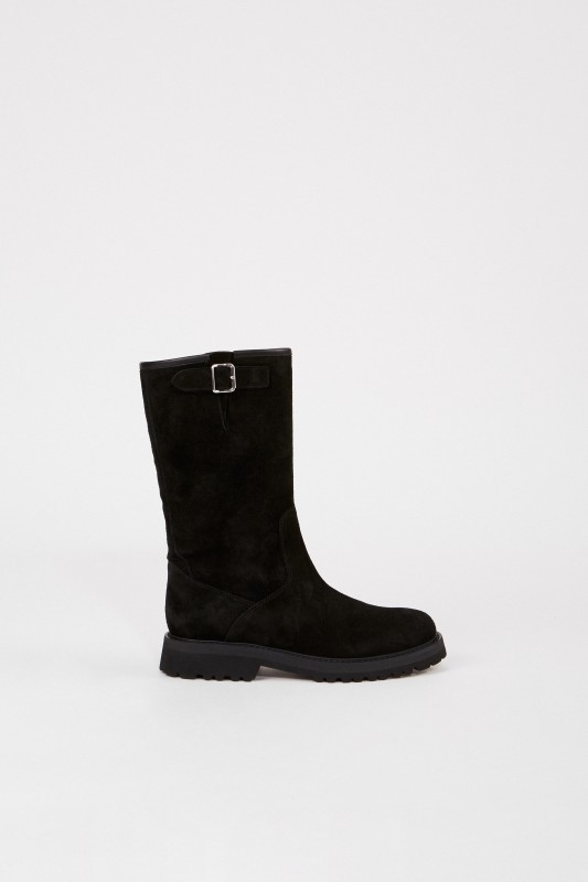 Unützer Halbhoher Stiefel Schwarz