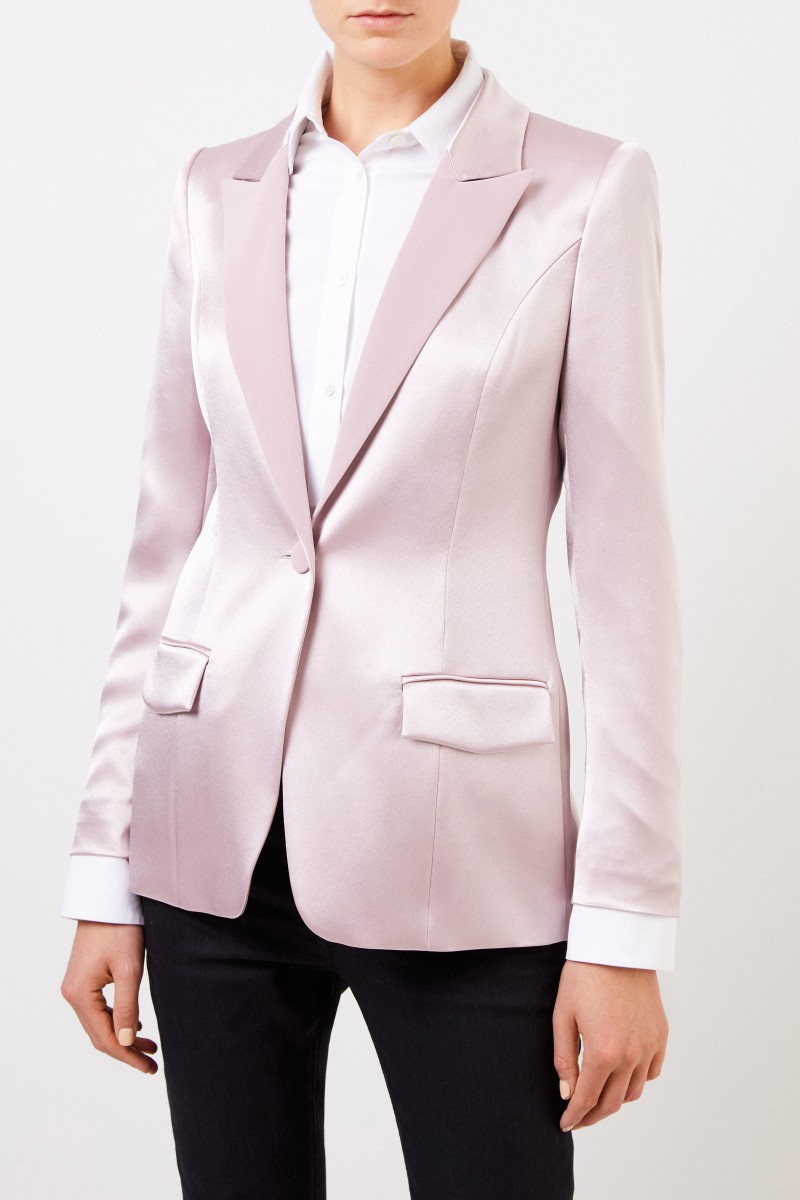 Talbot Runhof Satinblazer 'Tundra1' Rosé
