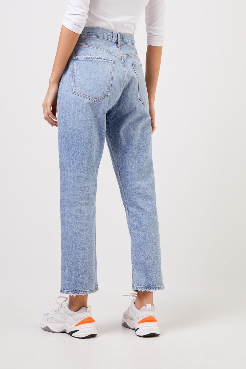 AGOLDE High Rise Jeans 'Riley' Blau