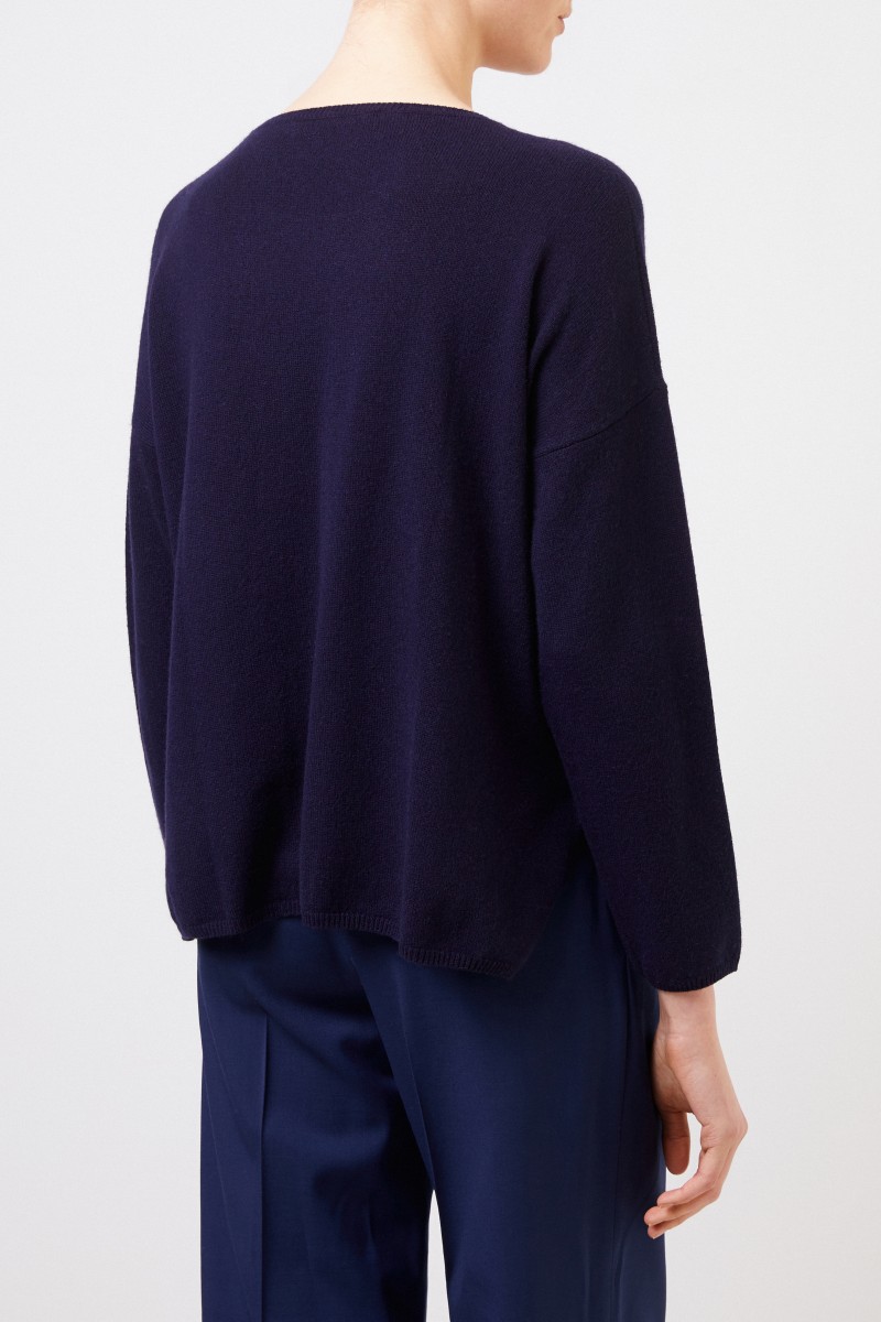 Iris von Arnim Oversize Cashmere-Pullover 'Callisto' Marineblau