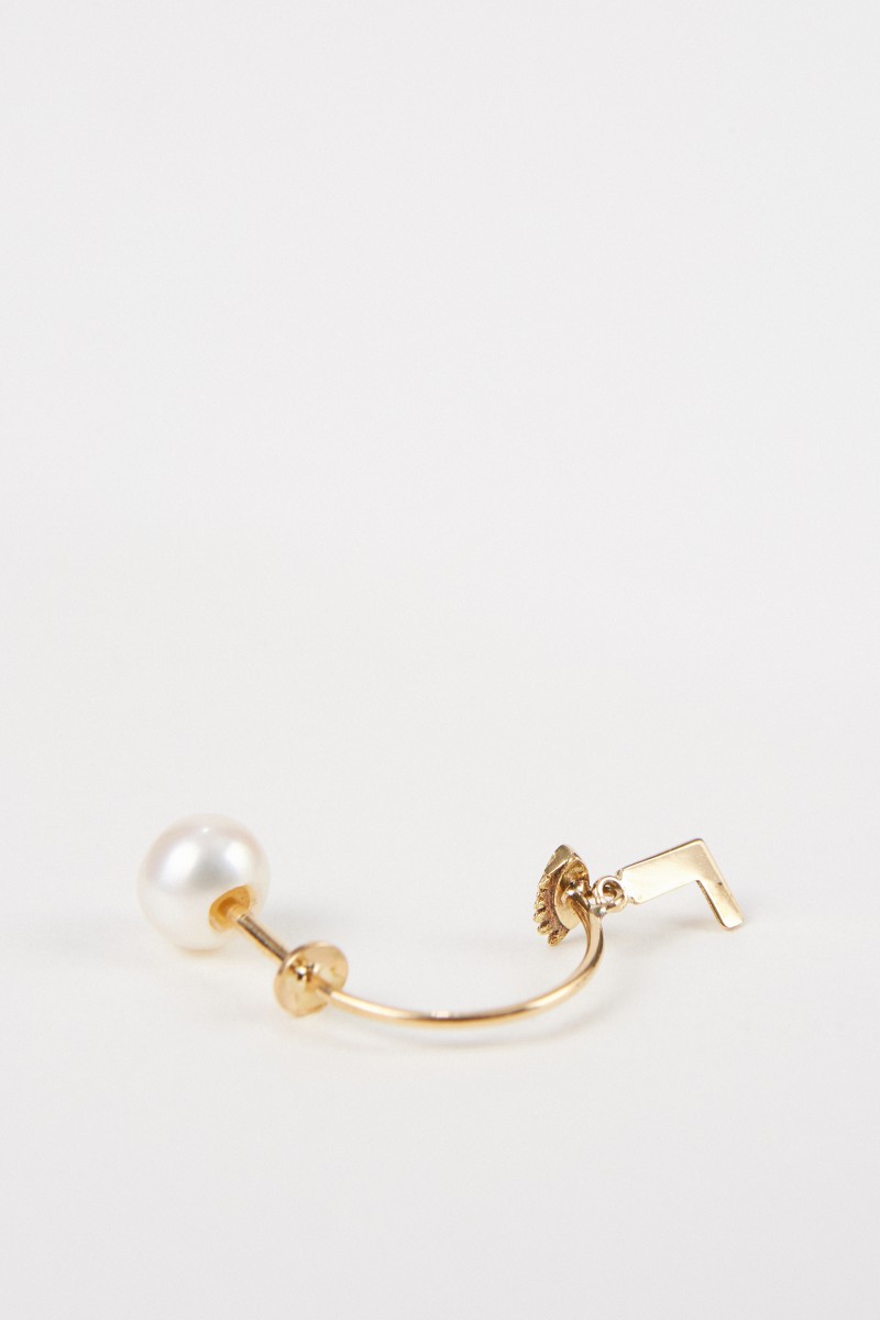 Delfina Delettrez Ohrring 'Micro Eye L' Gelbgold