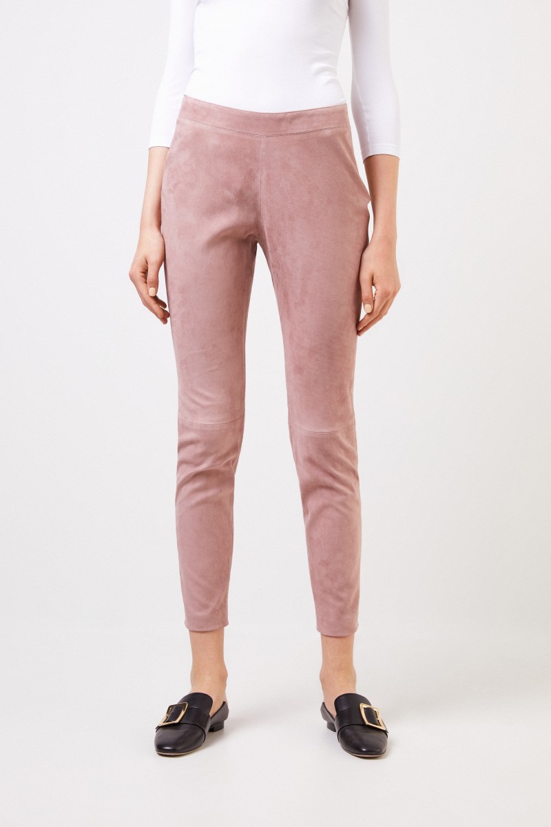 Fabiana Filippi Stretch-Lederhose Rosenholz