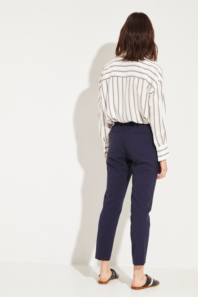 Woll-Hose Blau