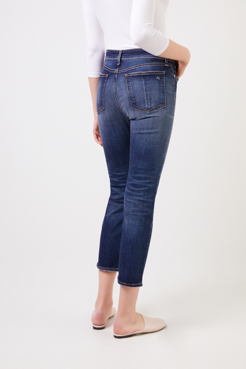 Rag&Bone Jeans 'Nina Highrise Ankle' Blau