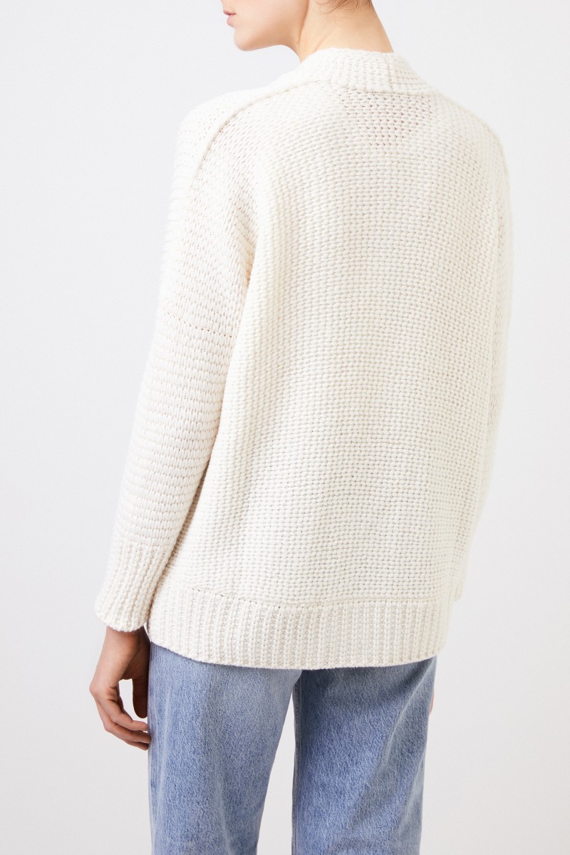 Iris von Arnim Cashmere-Cardigan 'Falina' Ecru