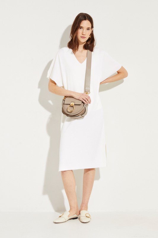 Woll-Kleid Crèmeweiß