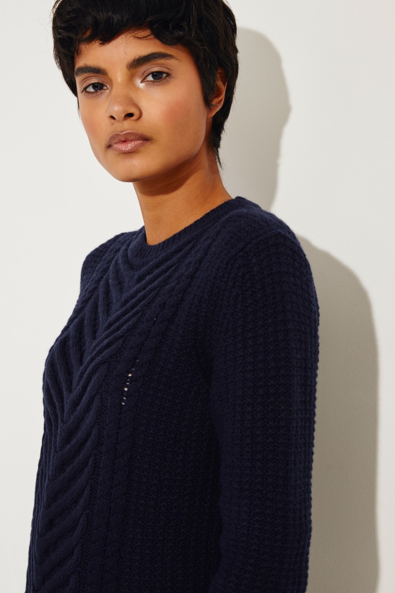 Cashmere-Pullover 'Beverly' Marineblau