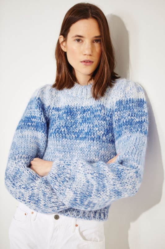 Mohair-wool sweater Blue