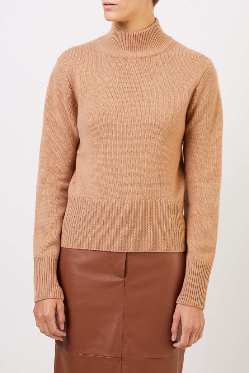 Cashmere-Pullover 'Caiola' mit Turtleneck Camel