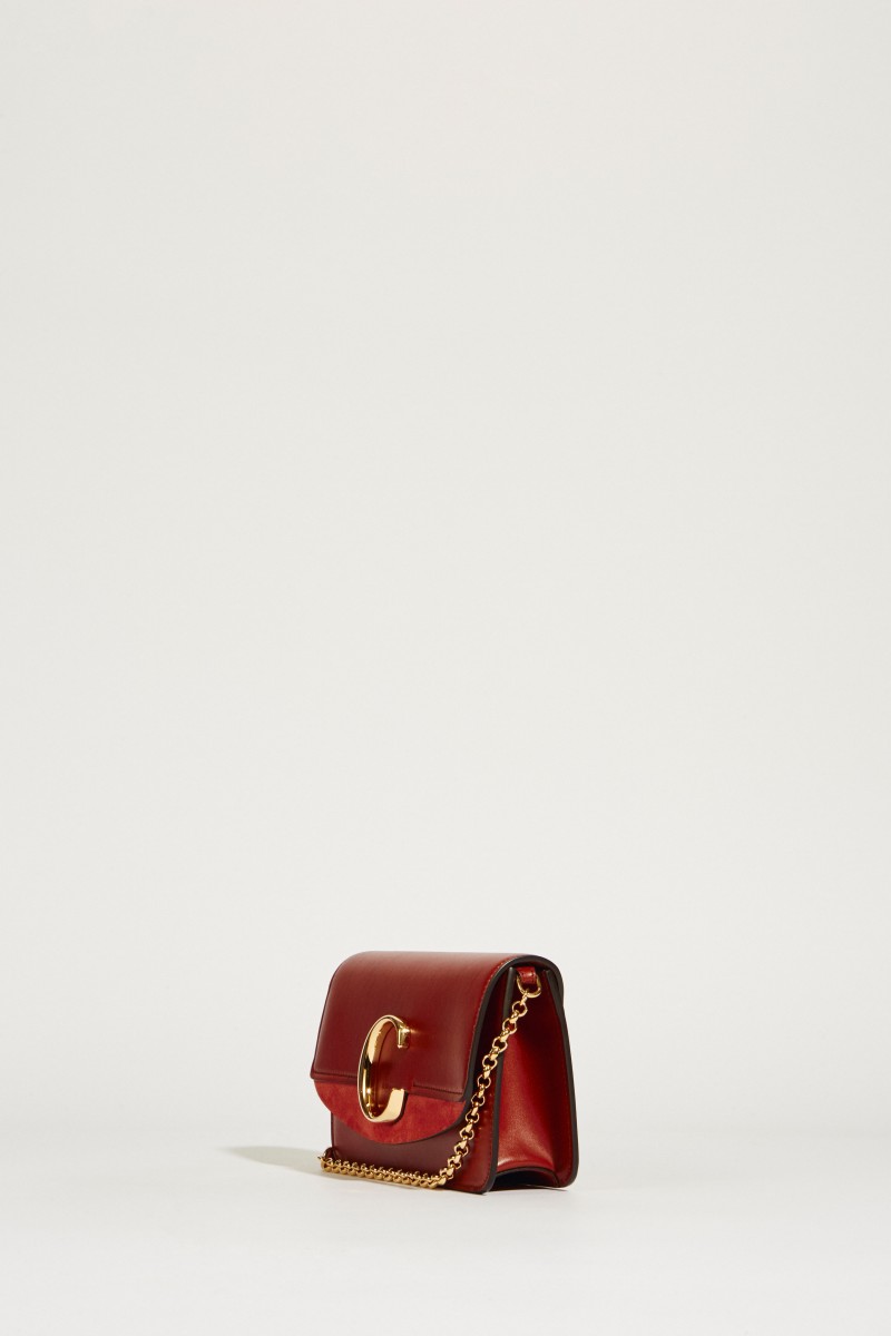 Umhängetasche 'Chloé C Mini' Sepia Brown