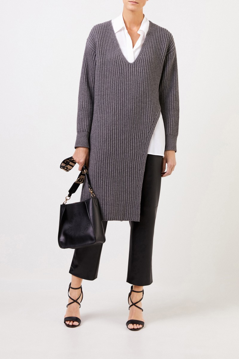Stella McCartney Mini-Schultertasche mit Logo-Riemen Schwarz