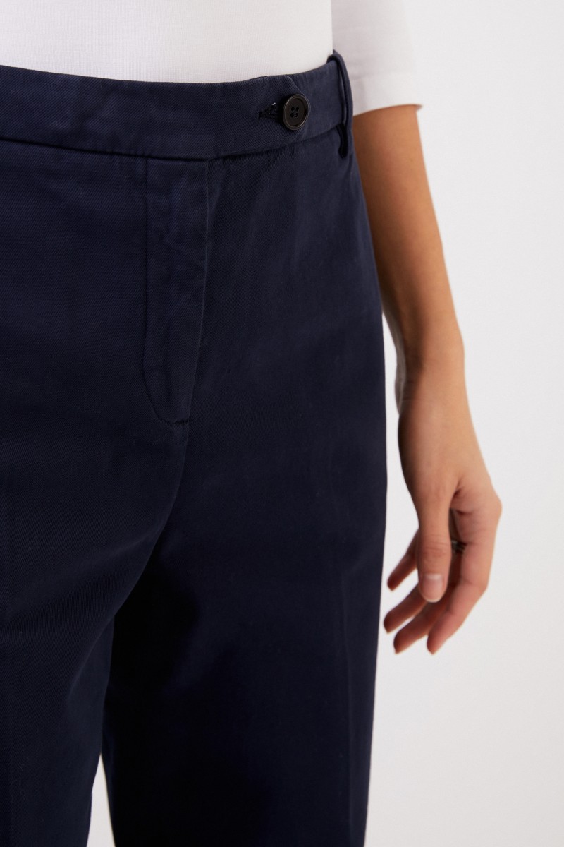 Aspesi Baumwoll-Hose Marineblau