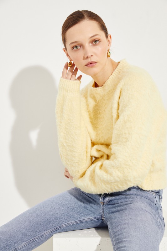 Baumwoll-Pullover 'Kathy' Gelb