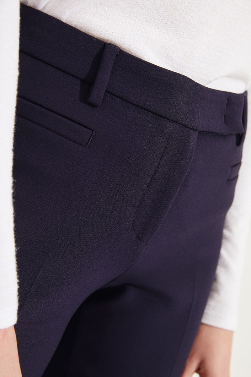 Klassische Hose Marineblau