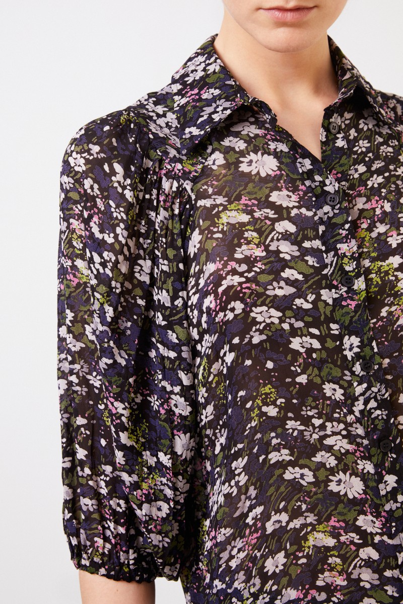 Ganni Bluse 'Printed Georgette' Multi