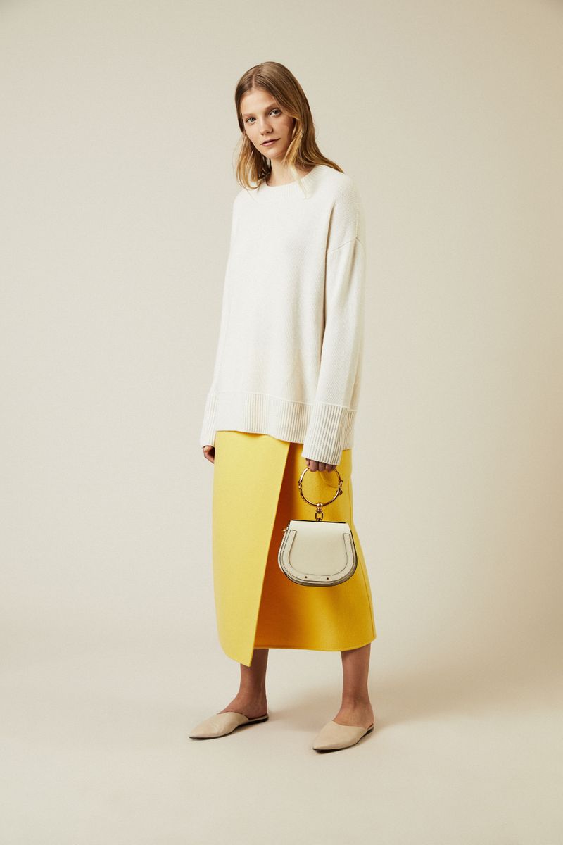 Umhängetasche 'Nile Small' Offwhite