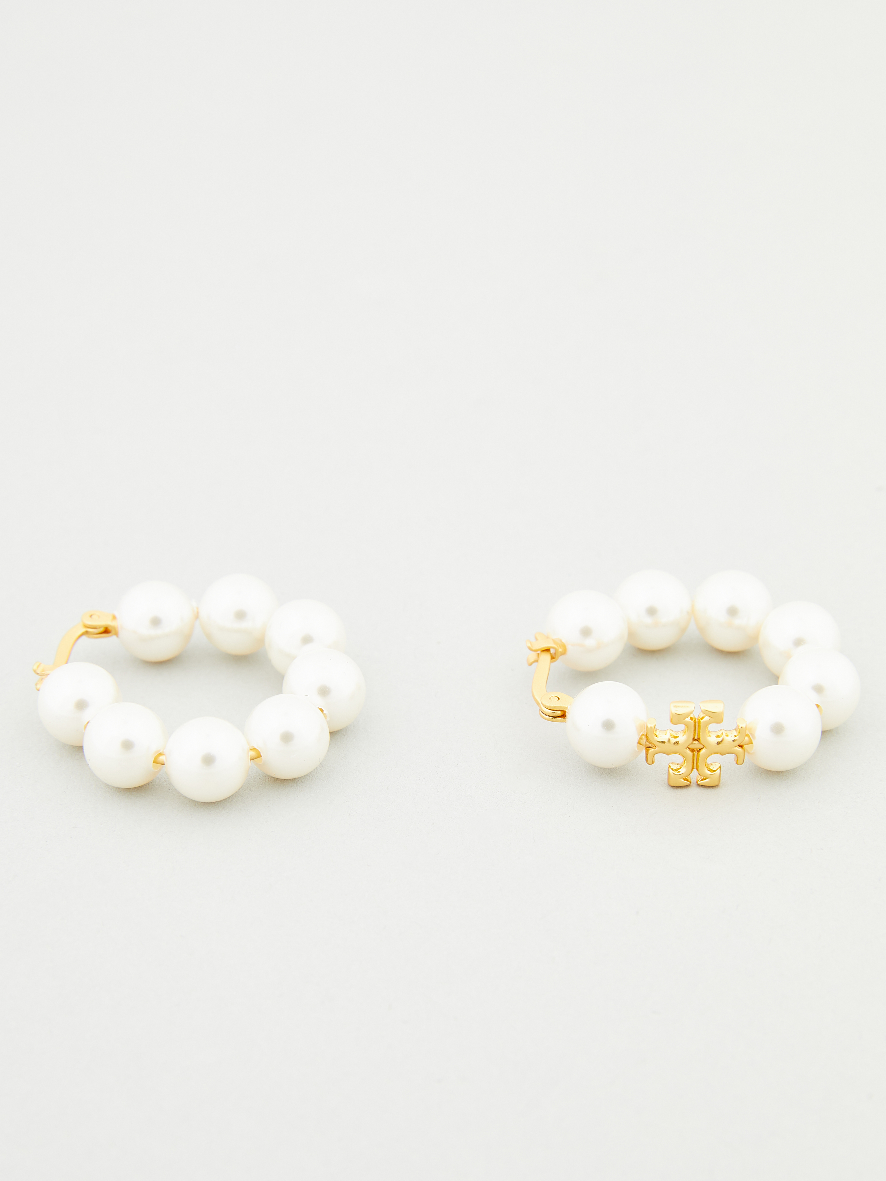 Tory Burch Ohrringe 'Kira Pearl' Gold/Weiß | Earrings