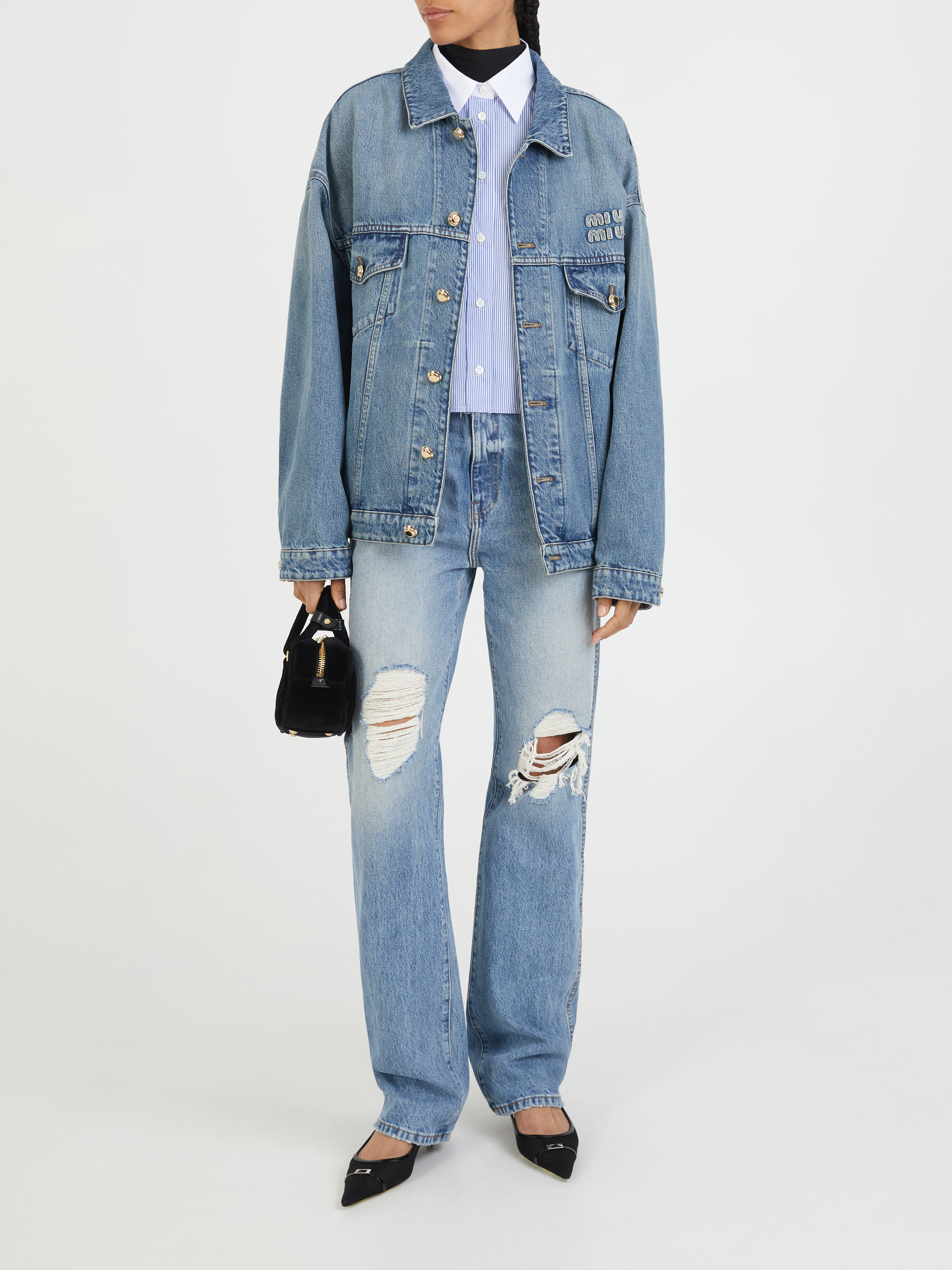 Miu miu jeans clearance jacket