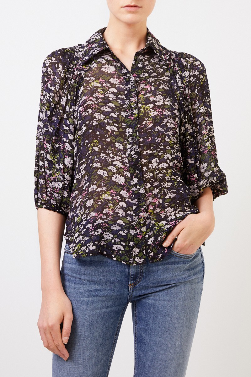 Ganni Bluse 'Printed Georgette' Multi