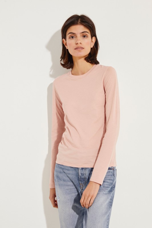 Schlichtes Longsleeve Rosé