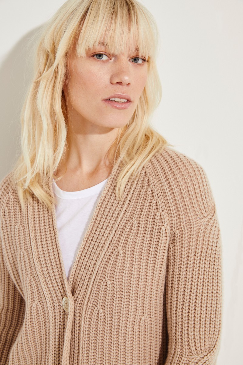 Cashmere-Cardigan 'Maggie' Beige