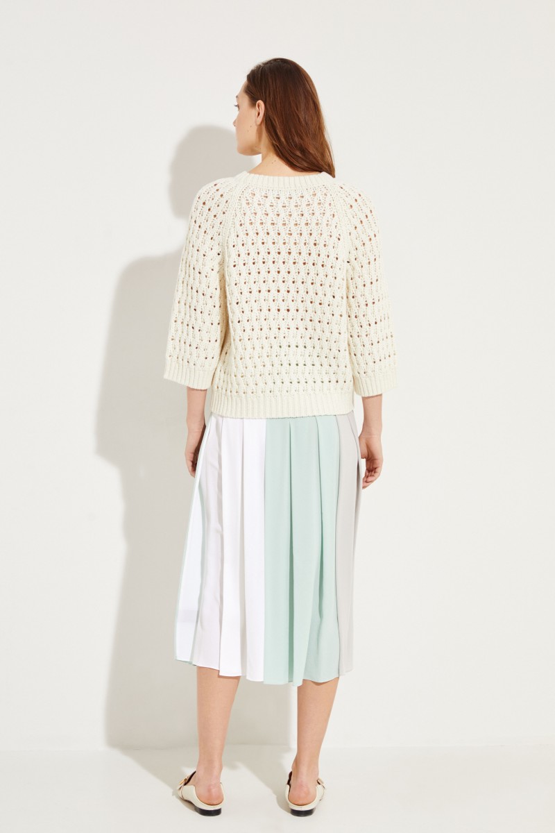 Woll-Cashmere-Pullover 'Palermo' Ècru